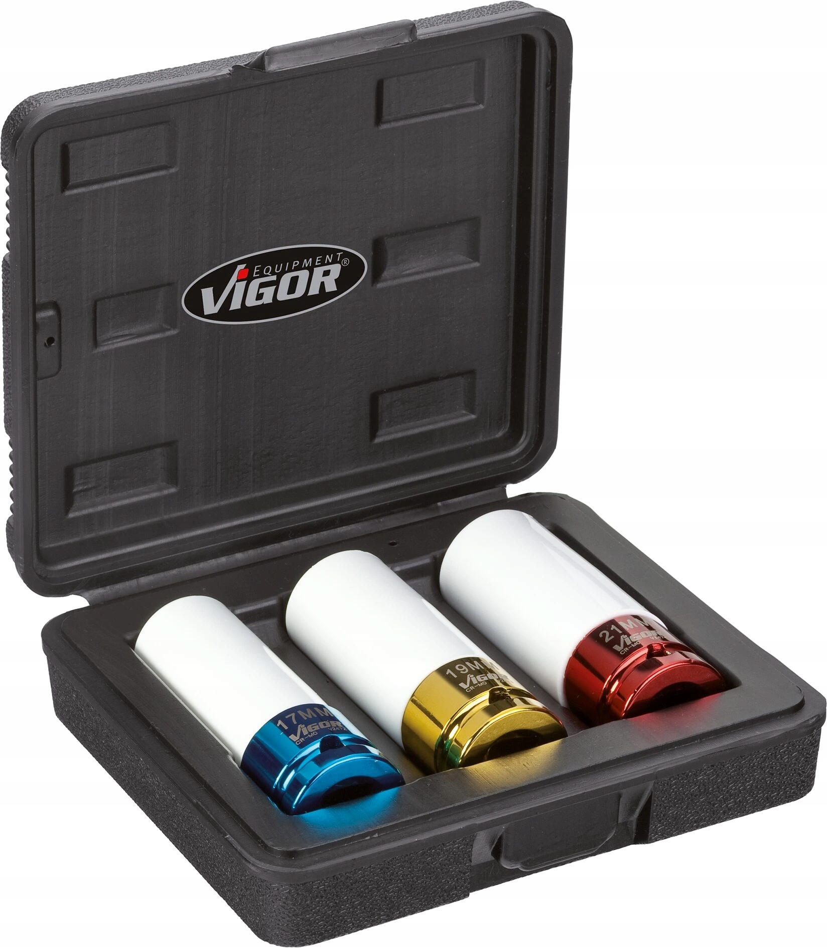 Vigor V2522, Sada nástrčných hlavíc pre rázové uťahovače 1/2" (12,5 mm)3ks