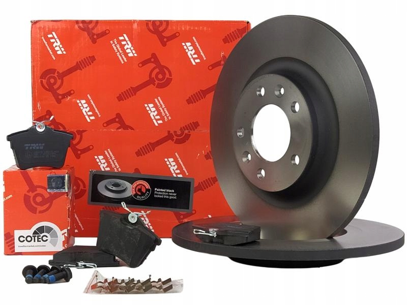 

Tarcze Klocki Trw Peugeot 407 Komplet Tył