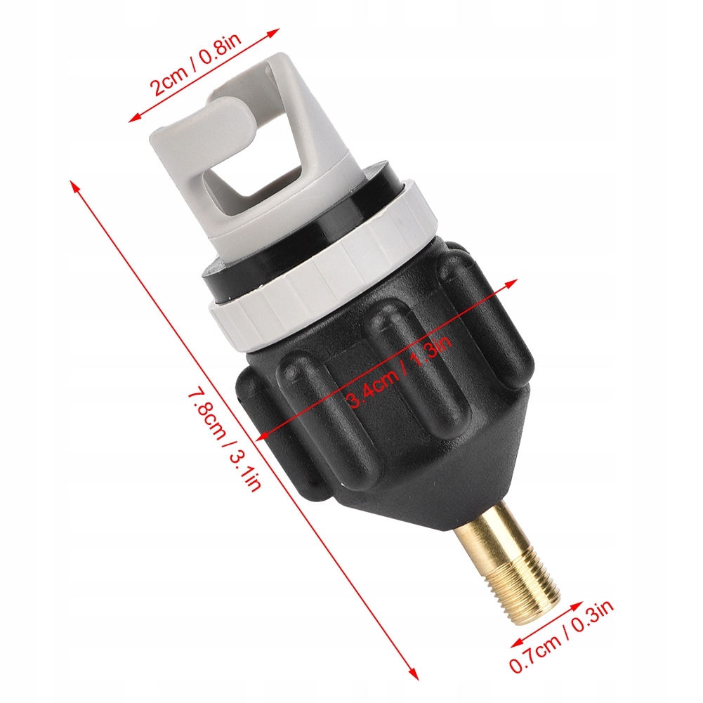 Adapter pompy SUP do pontonu Długość 8 cm