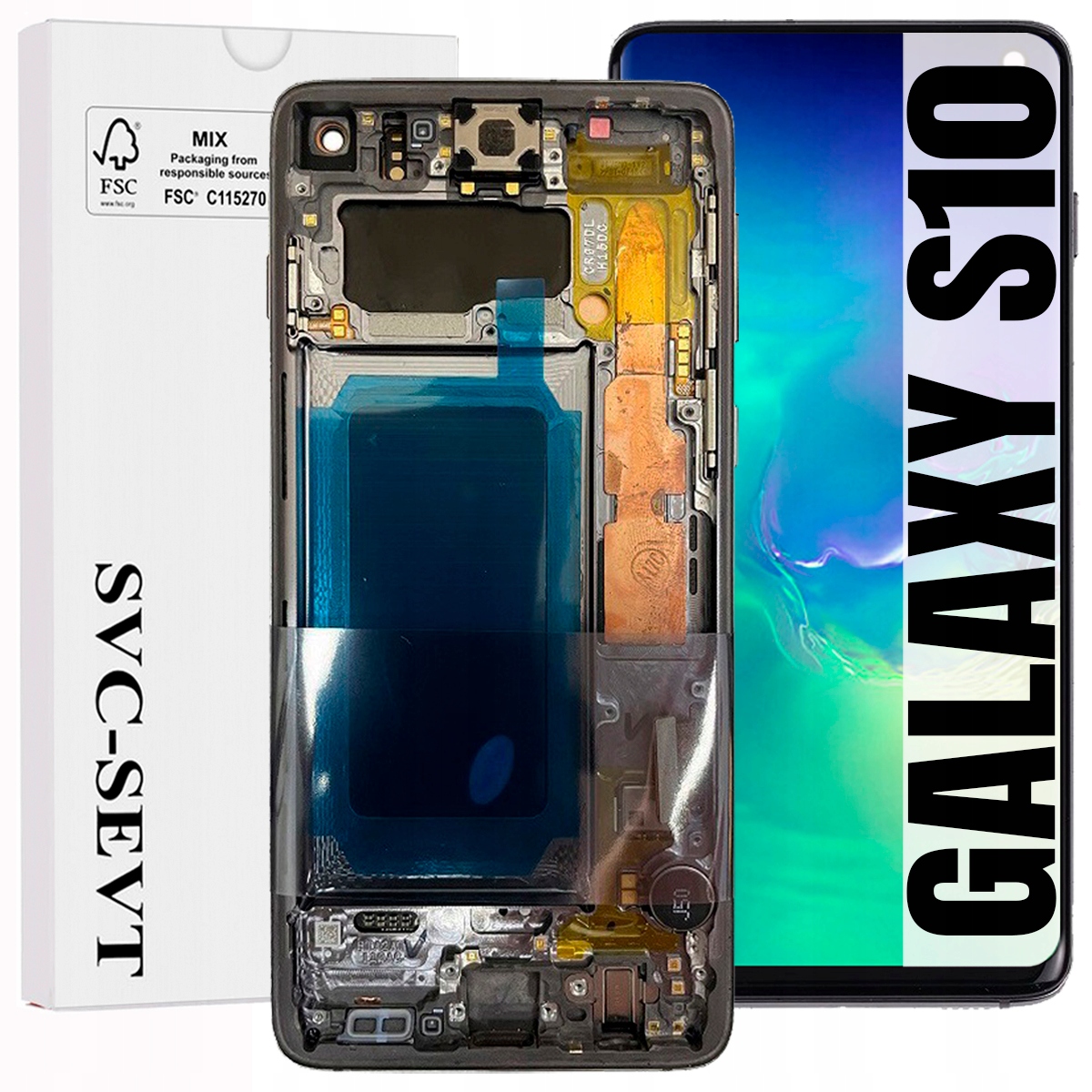 Displej Pro Samsung Galaxy S10 G973 G973F Originál Oem LCD Displej +rámeček