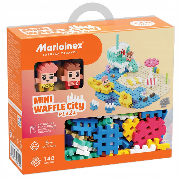 MINI WAFLE KLOCKI CITY PLAŻA 148 EL MARIOINEX Marka Marioinex