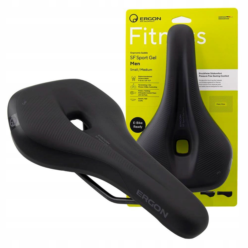 Siodełko rowerowe Ergon Sf Sport Gel Man, rozmiar S/m czarne męskie