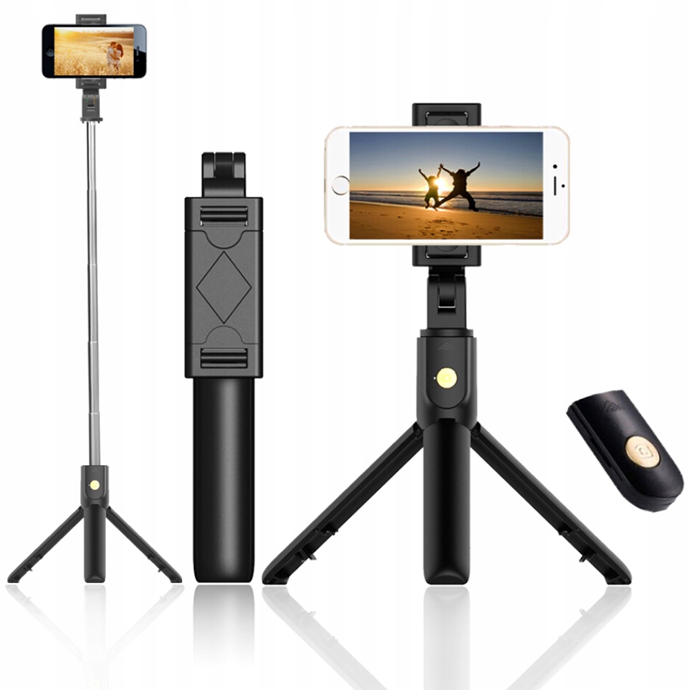 

Selfie Stick bezprzewodowy pilotem bluetooth 3w1