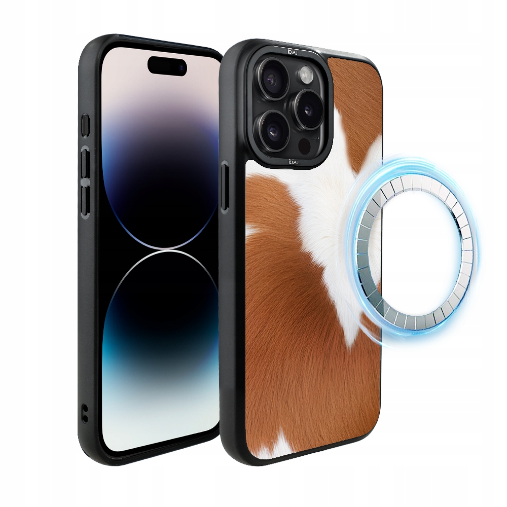 Pouzdro pro iPhone 14 Pro Max Ibizu DropGuard Matt s MagSafe, Alpská kráva