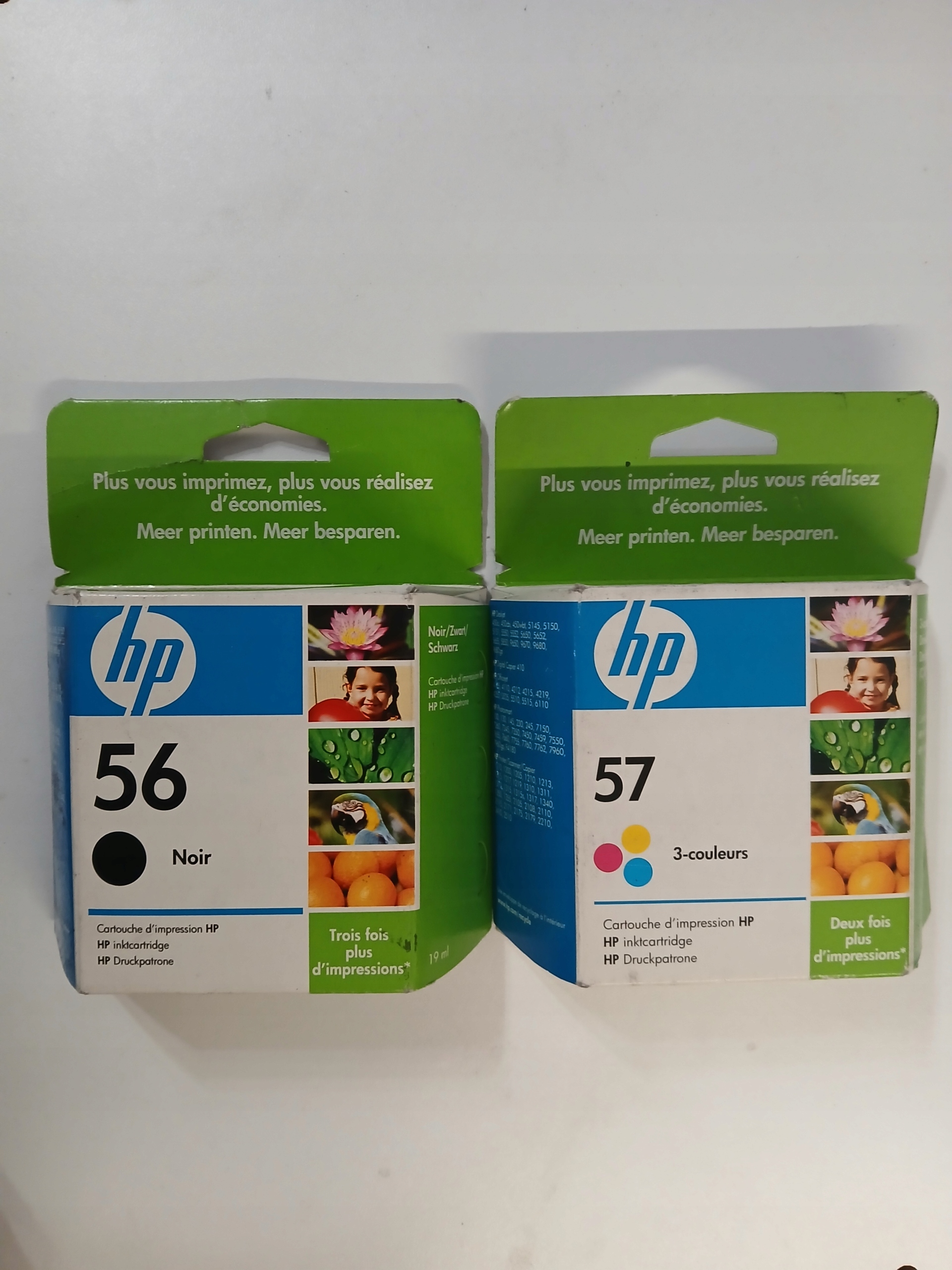 Tusz Hp 56 57 C6656AE C6657AE Oryginał