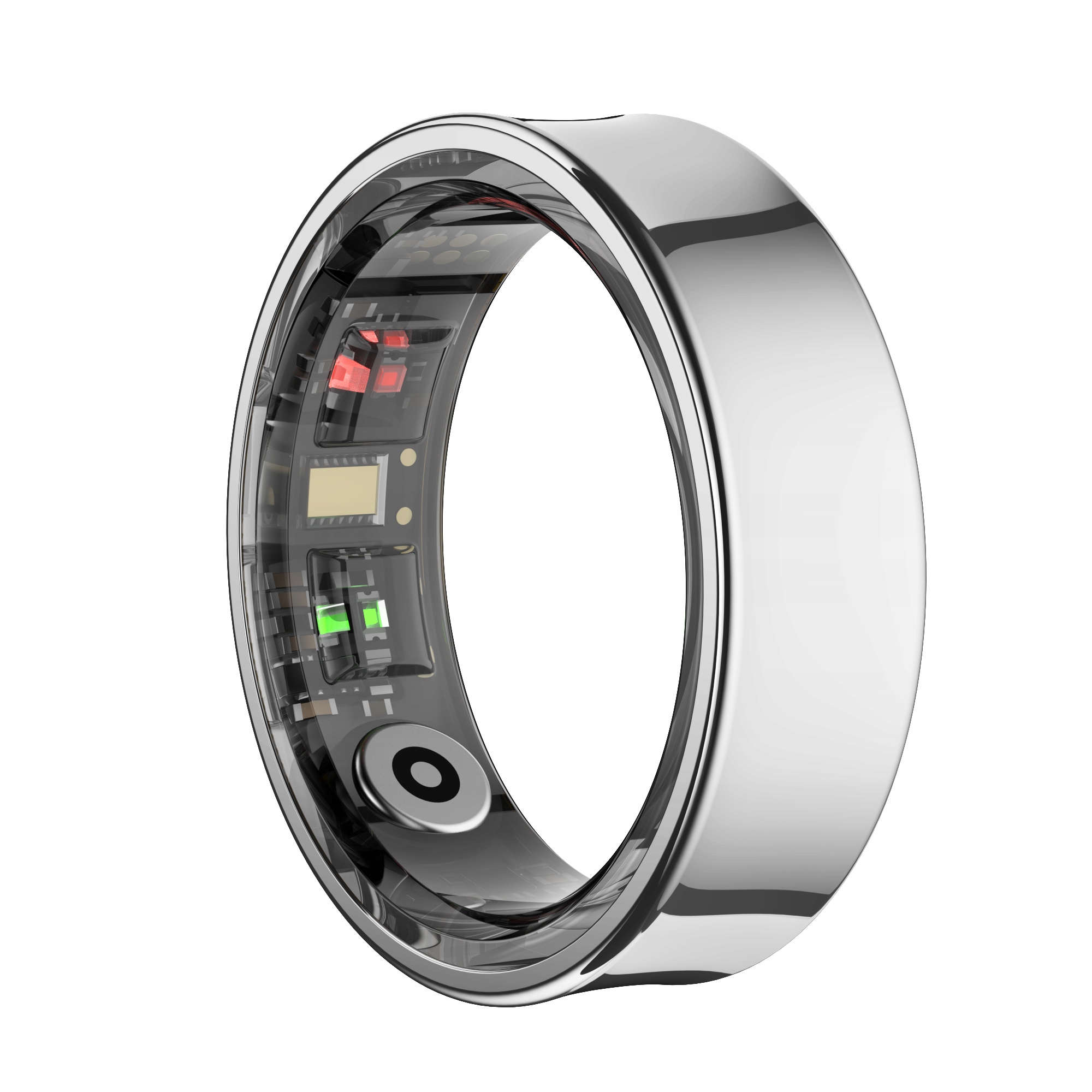Smart ring Inteligentní prsten Tepová Frekvence Kroky 21 mm stříbrný