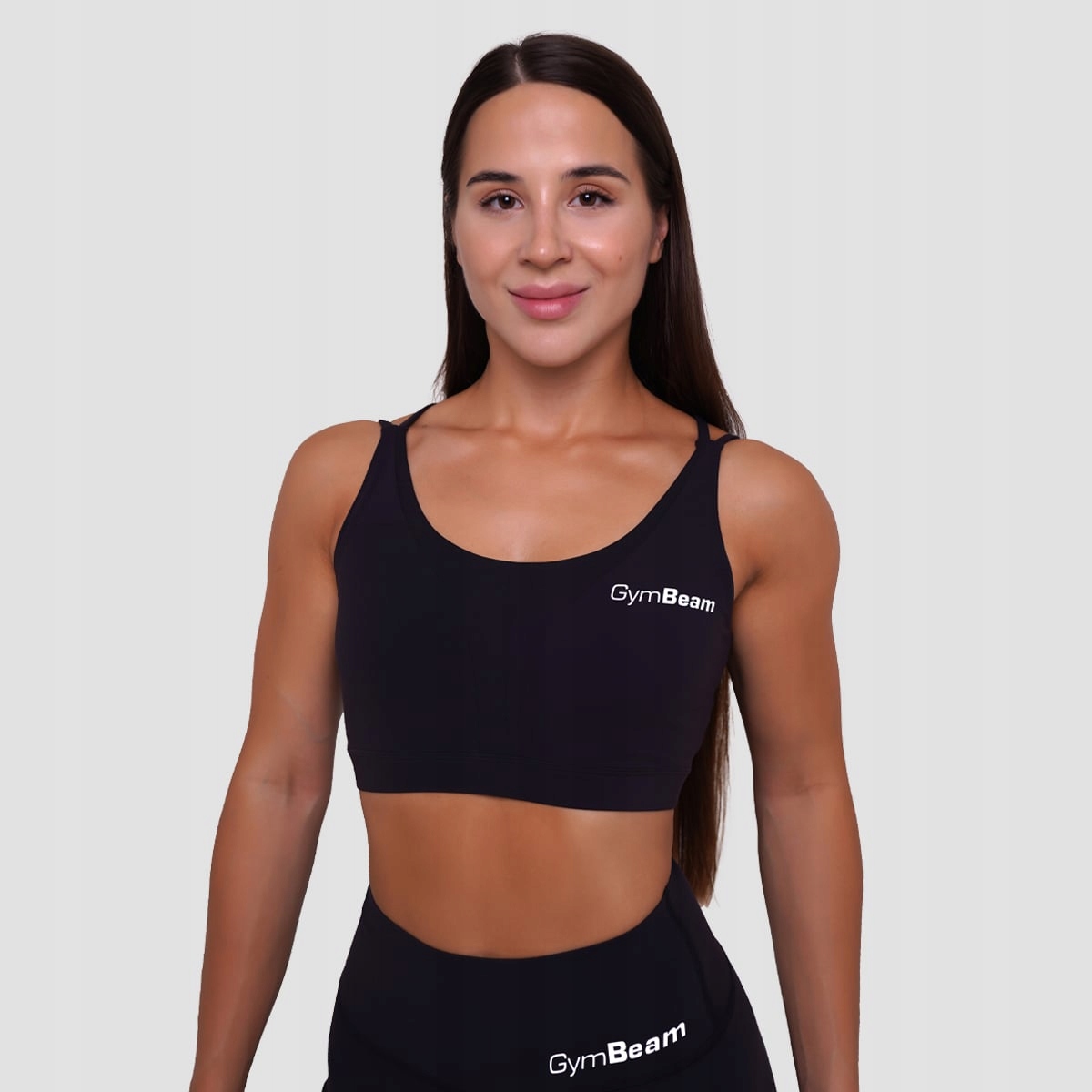 GymBeam Biustonosz sportowy Beat Black Xs