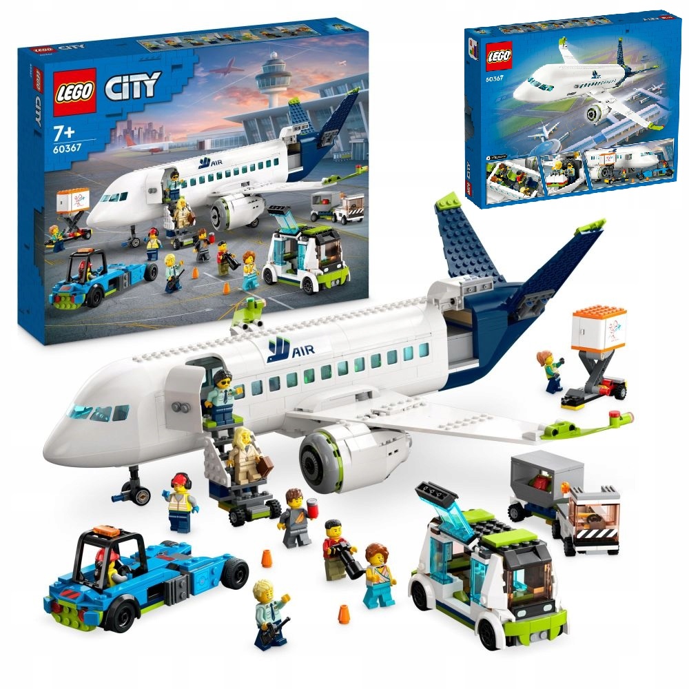 LEGO CITY 60367 SAMOLOT PASAŻERSKI + KATALOG LEGO 2025 W WERSJI PDF