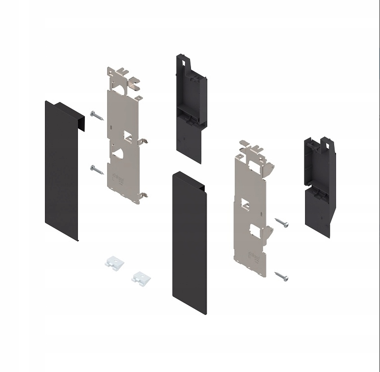 Mocowanie frontu szuf. wew. C LegraBox do szkła