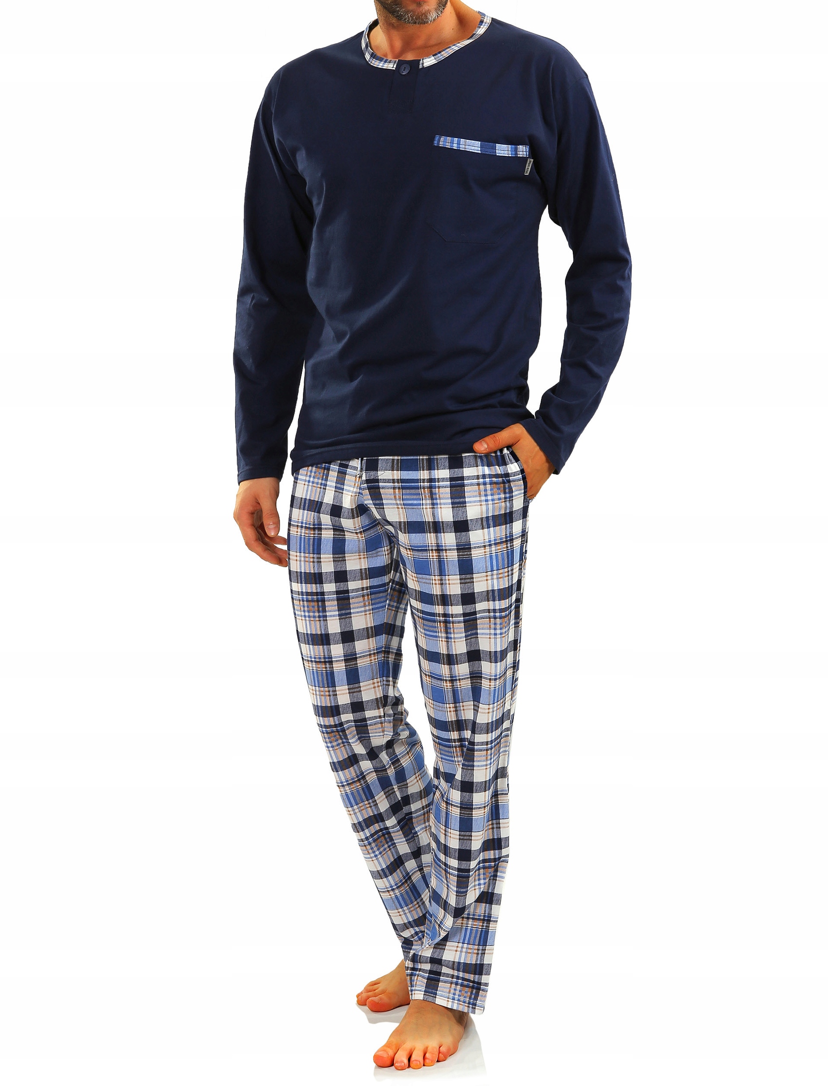 Sesto Senso dlouhé pánské pyžamo 4XL