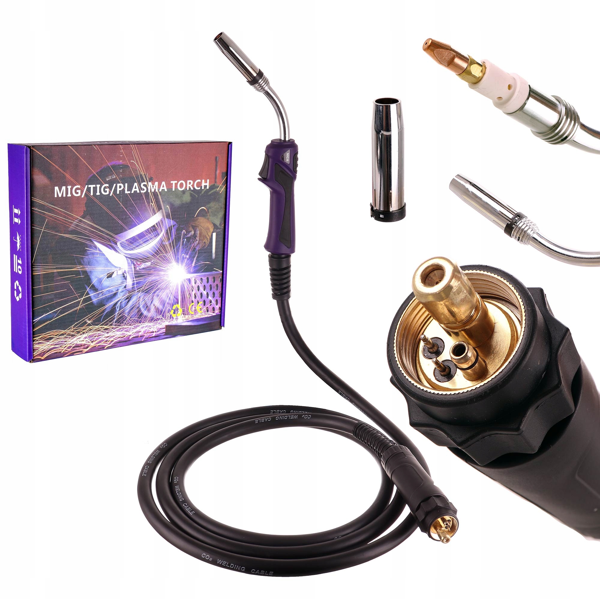 Uchwyt spawalniczy Tc Technic MB36 5 m Mig/mag Eurozłącze