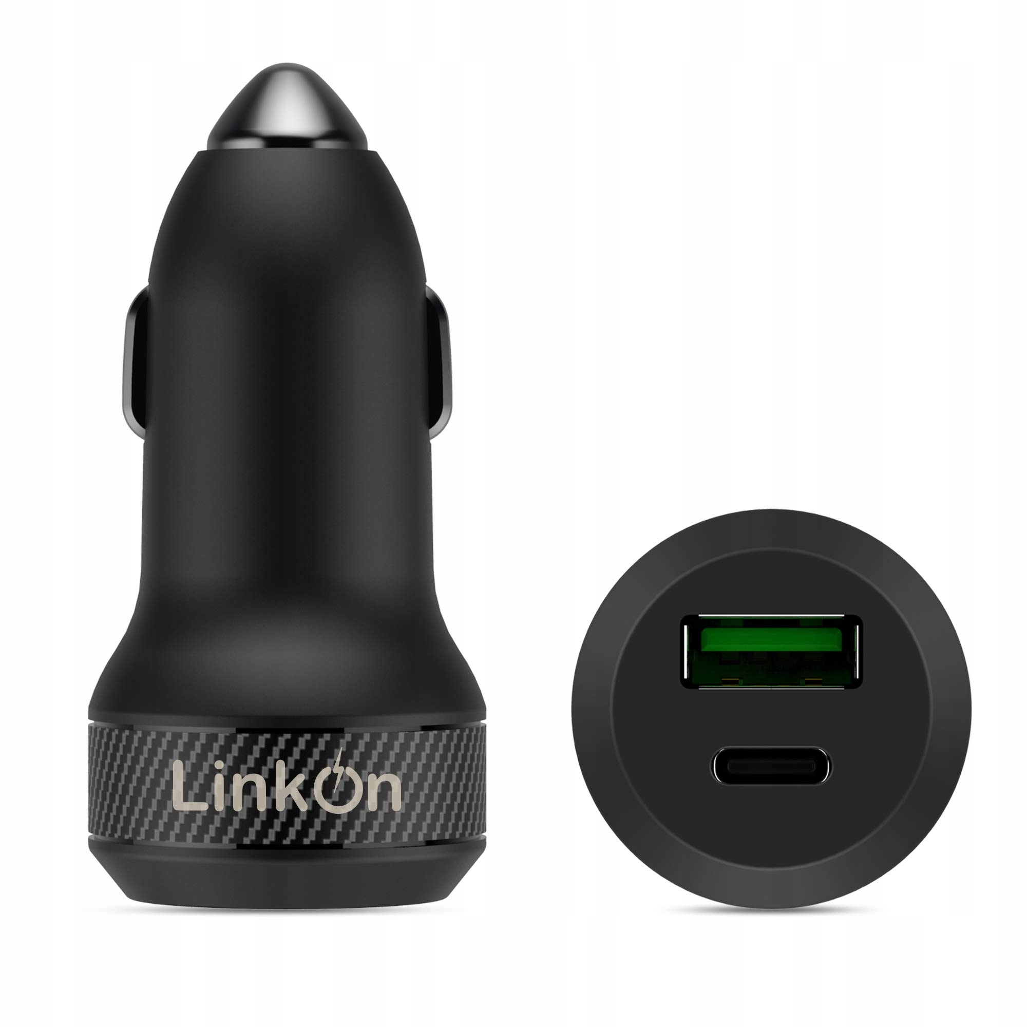 Linkon 45W автомобильное зарядное устройство с 27W USB C