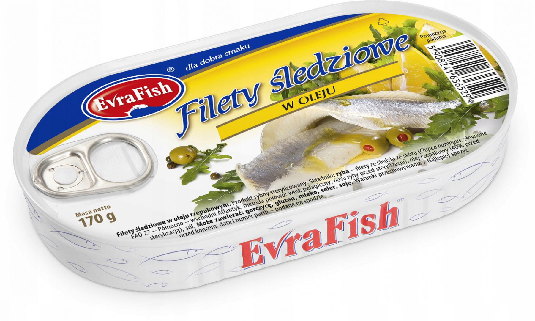 Filet śledziowy w oleju 170 g Evrafish 13010057973 Allegro.pl
