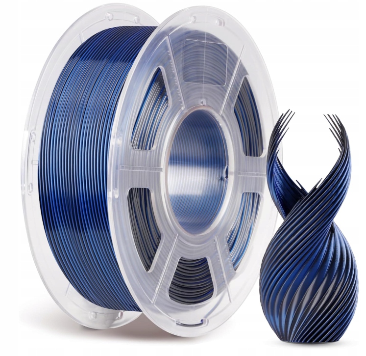 Filament Anycubic Pla Silk Dual-Color Black-Blue 1kg Jedwabisty Połysk