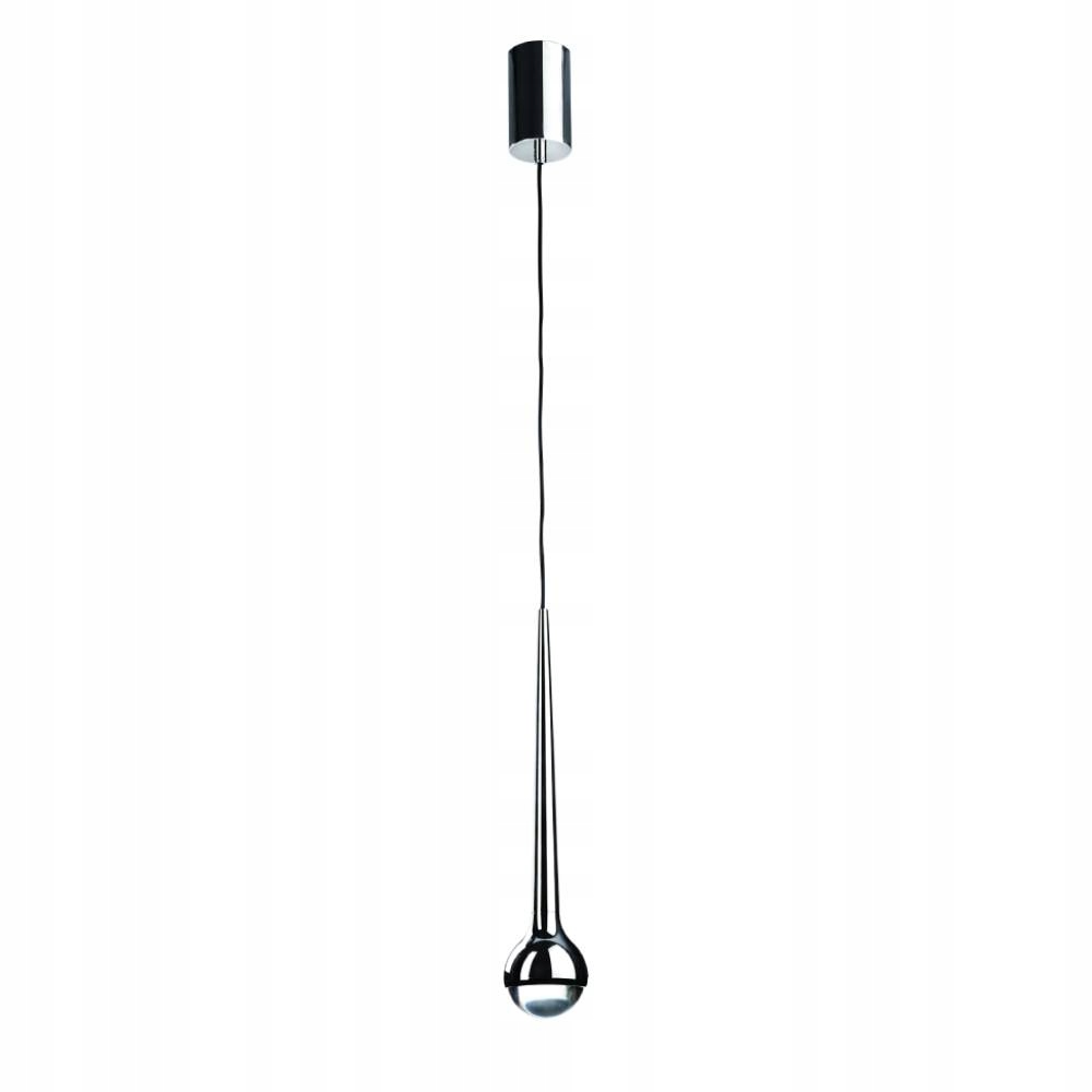Chromovaná závěsná lampa Cappi Led minimalistická, moderní, glamour