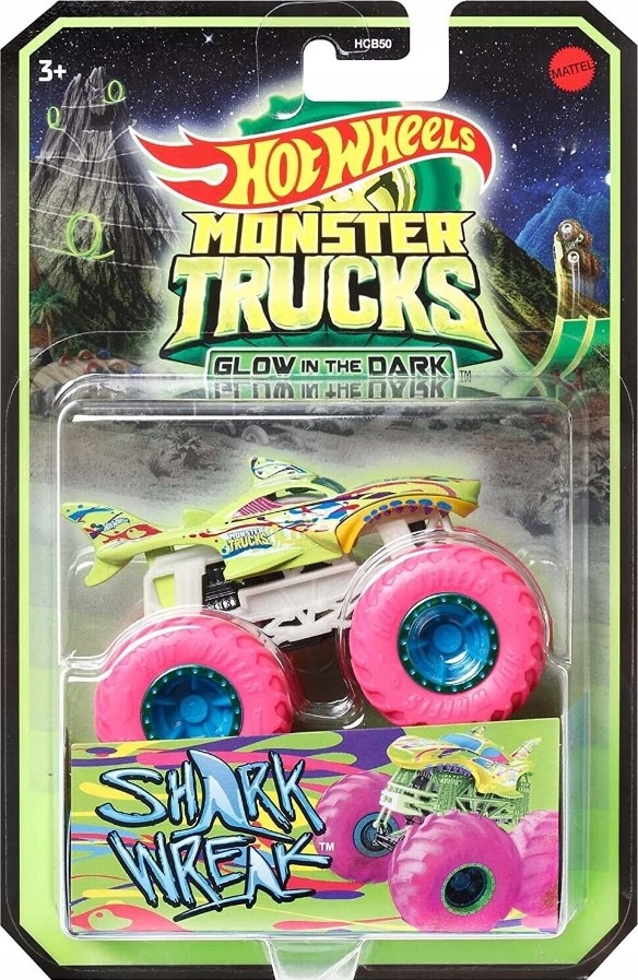 

Hot Wheels Monster Truck Shark Wreak Glow HGX15
