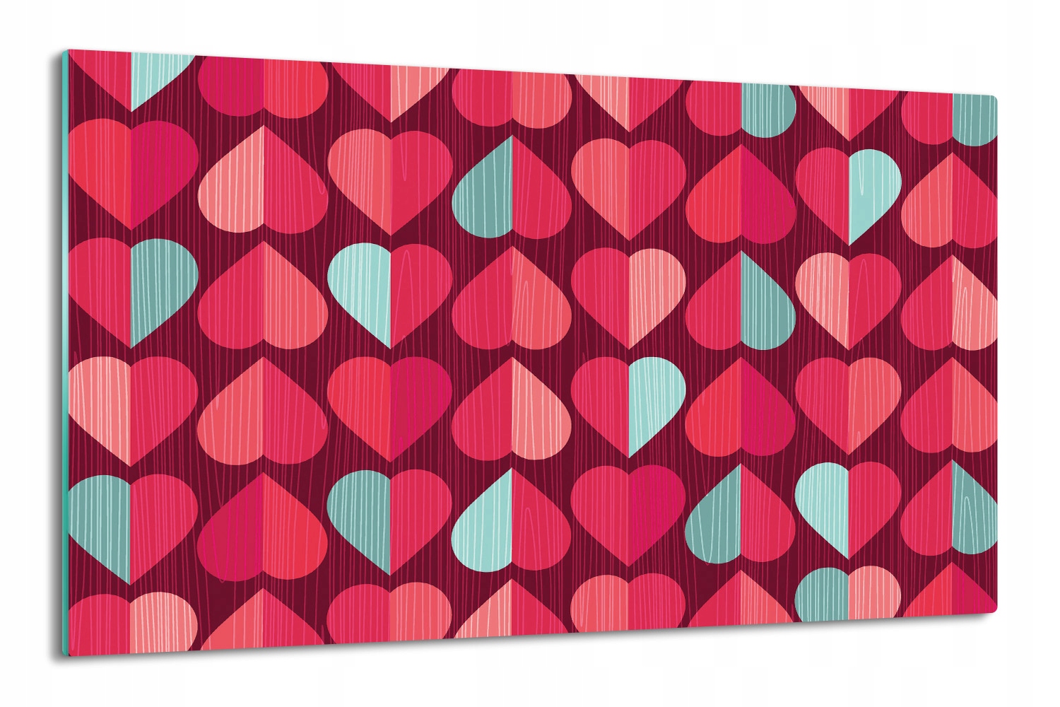 

osłona splashback do kuchni 80x52 Serca walentynki