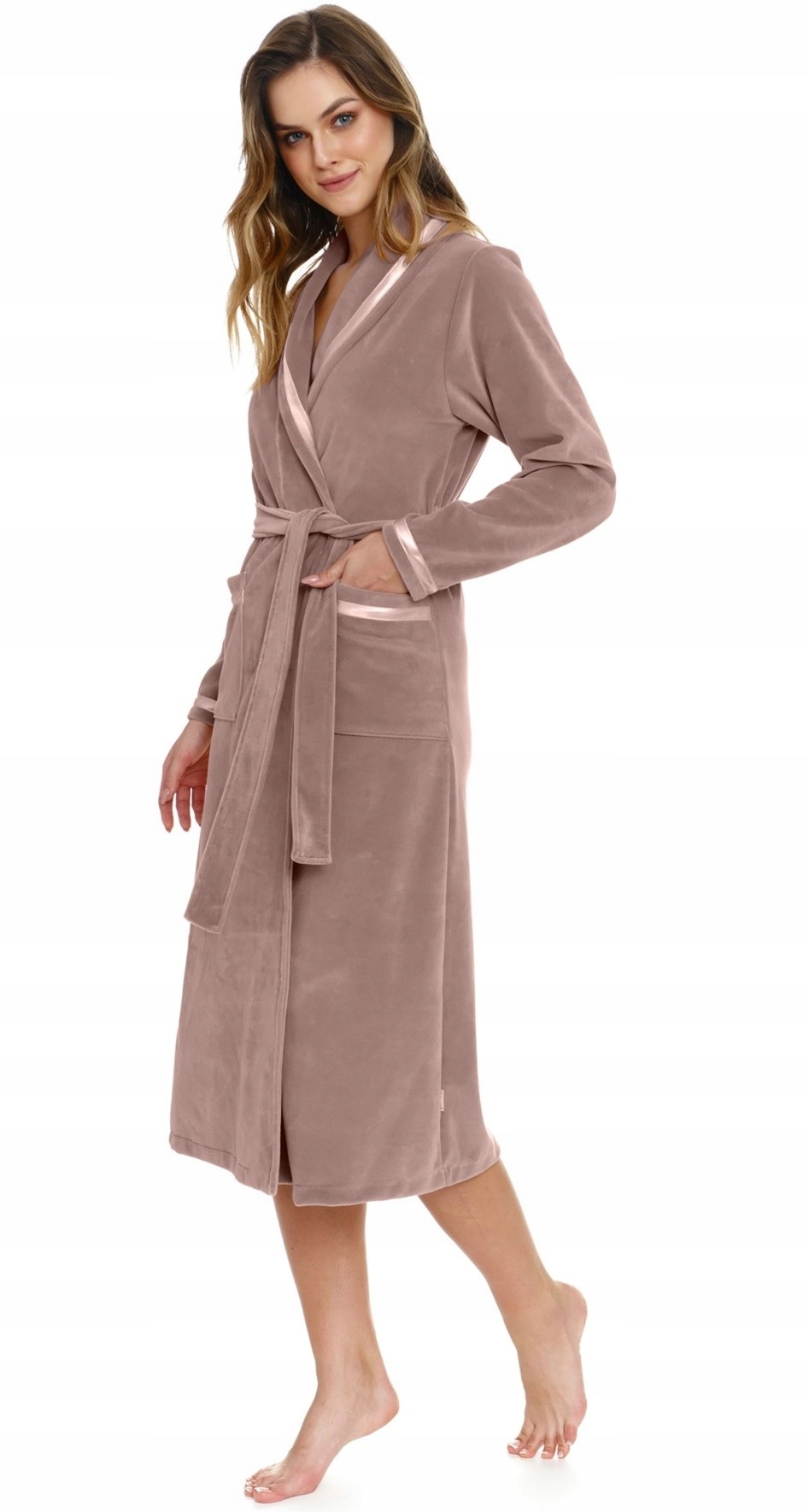 SZLAFROK DAMSKI DOCTOR NAP 1078 XXL / 44 Beż Model SWA.1078