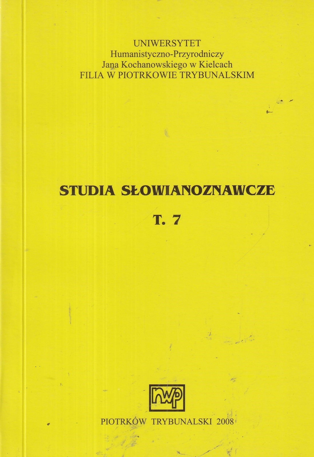 Studia słowianoznawcze tom 7