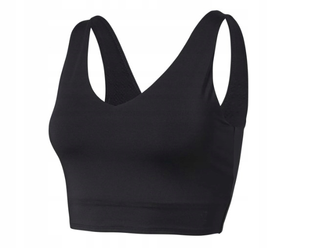 Biustonosz sportowy damski S 36/38 Czarny biustonosz