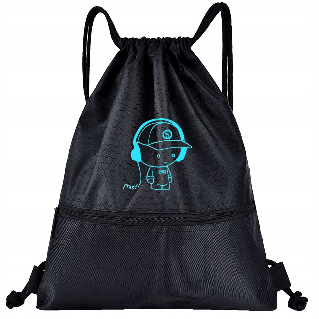 PLECAK SZKOLNY ŚWIECĄCY MŁODZIEŻOWY A4 WOREK PIÓRNIK LISTONOSZKA set4W USB Marka bez marki