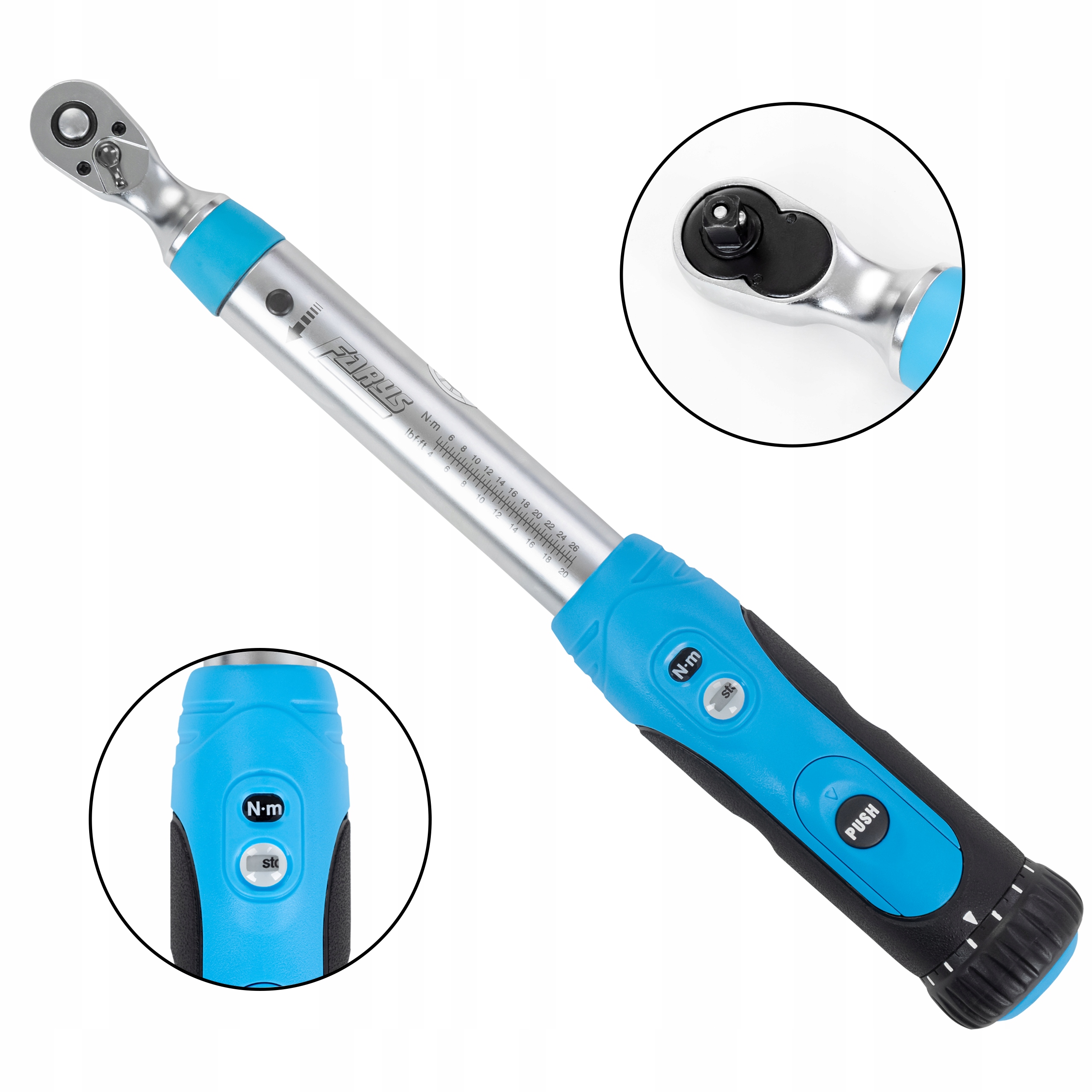 Dynamometrický klíč 1/4 5-25 Nm CrV Dynamometr Certifikát FR2114