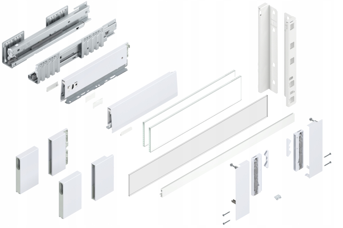 Blum Šuplík Merivobox 300 Vysoká E vnitřní bílá 40 kg