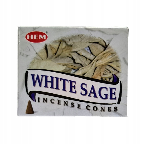 

Indyjskie Kadzidła Stożkowe White Sage