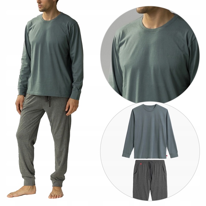 Pánské Pyžamo Atlantic NMP372/ŠG/ŠM/L
