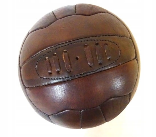 

Piłka skórzana retro Stara piłka nożna Football