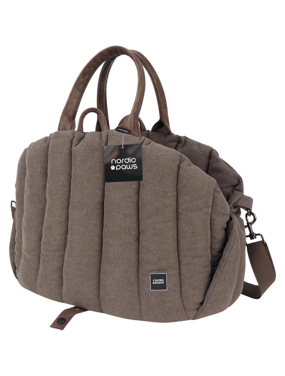Levně Nordic Paws Přepravní Taška Do Auta Hnědá (697271866720)