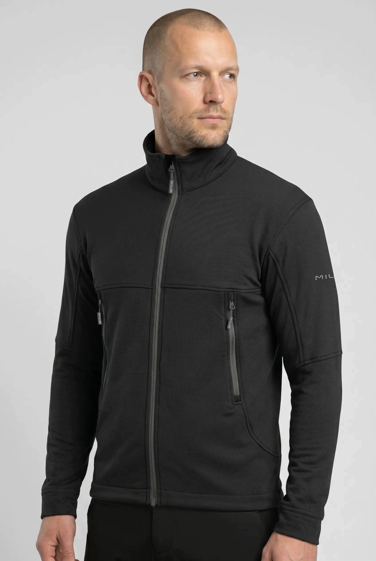 Bluza polarowa męska Milo Sangri M Black