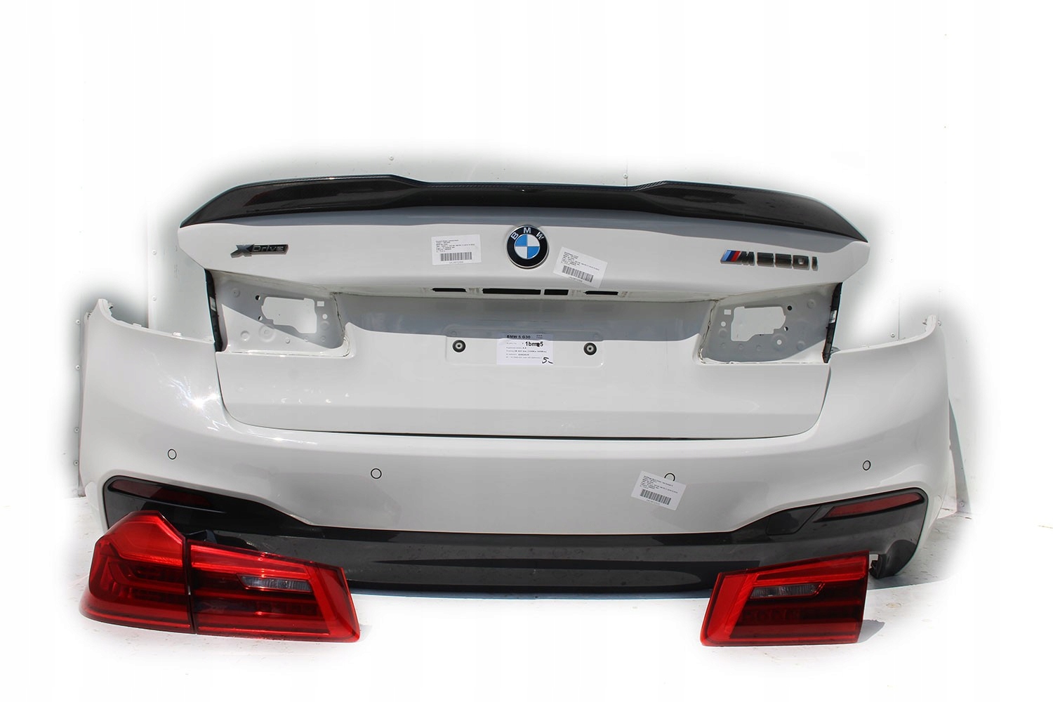 BMW M5 5 G30 ЗАД. БАМПЕР + КРИШКА БАГАЖНИКА ФАРИ t