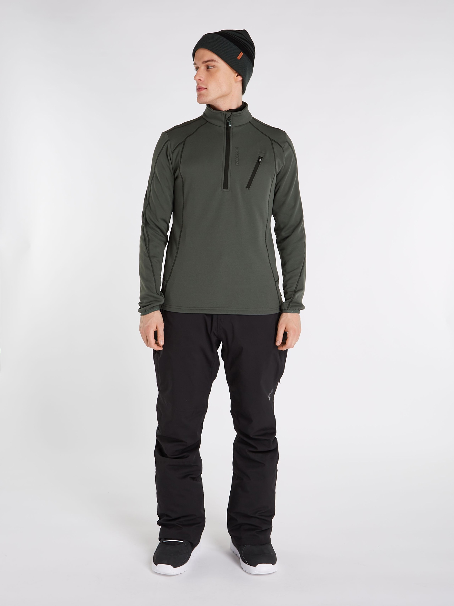 Koszulka męska Protest Humans 1/4 zip top XL