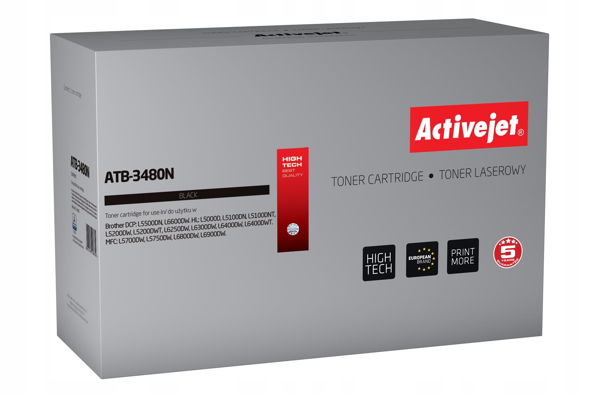 Toner ActiveJet pro Brother TN-3480, nový, ATB-3480N