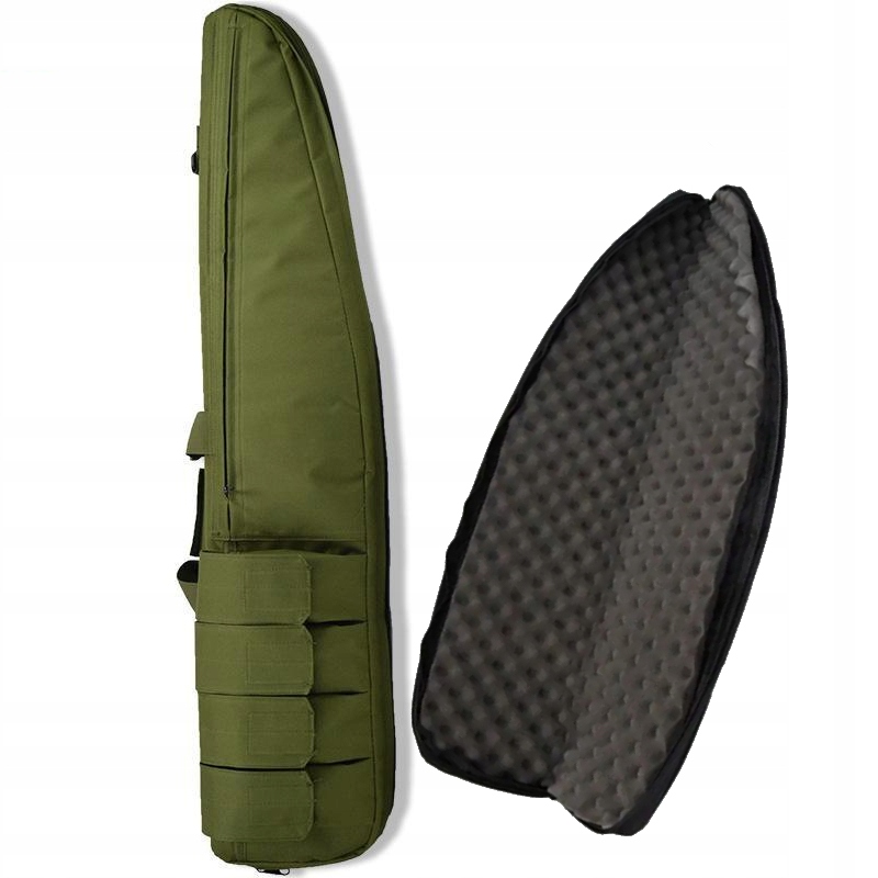 Pokrowiec Futerał Torba Gąbką Broń Karabin Strzelbę Magazynki Green 116cm