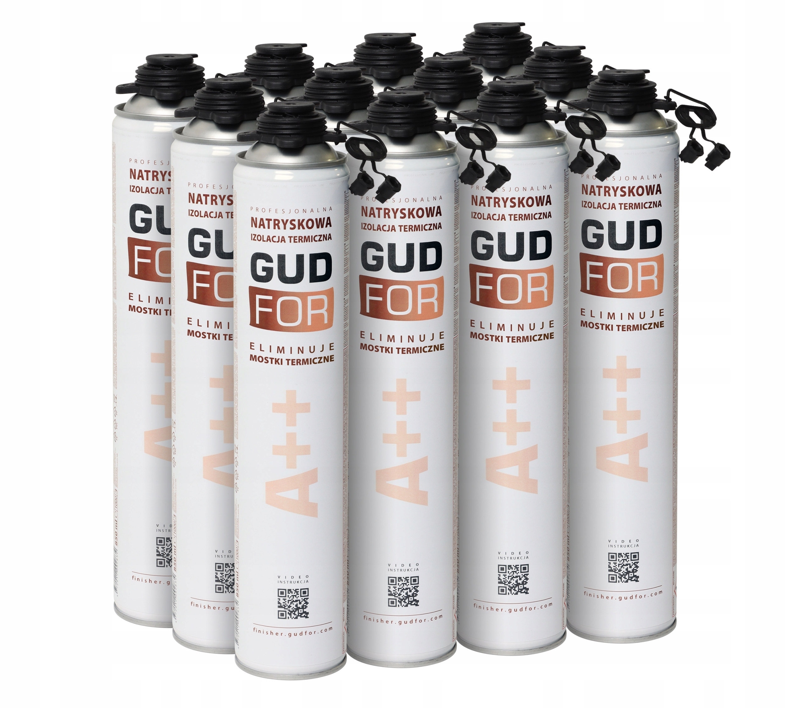 Sada 12 Kusov Striekacia Pena Gudfor Tepelná Izolácia A++ 850ML