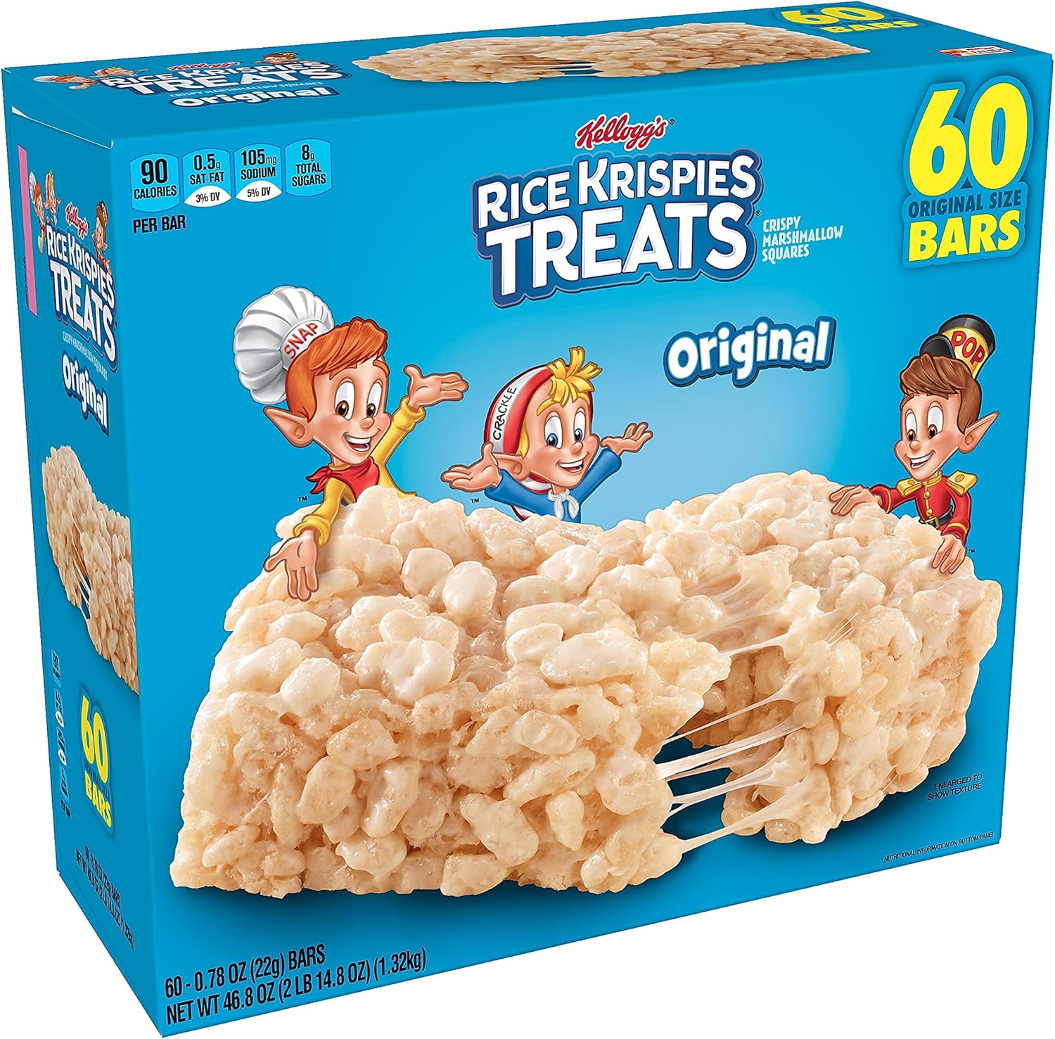 Rice Krispies 60-pak ryżowe batony marshmallow 1,32kg