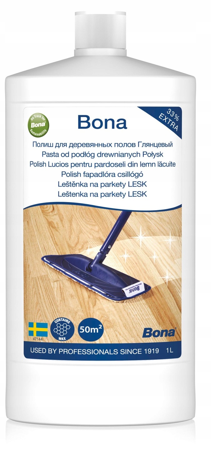 

Bona Pasta Do Podłóg Drewnianych Połysk 1 L