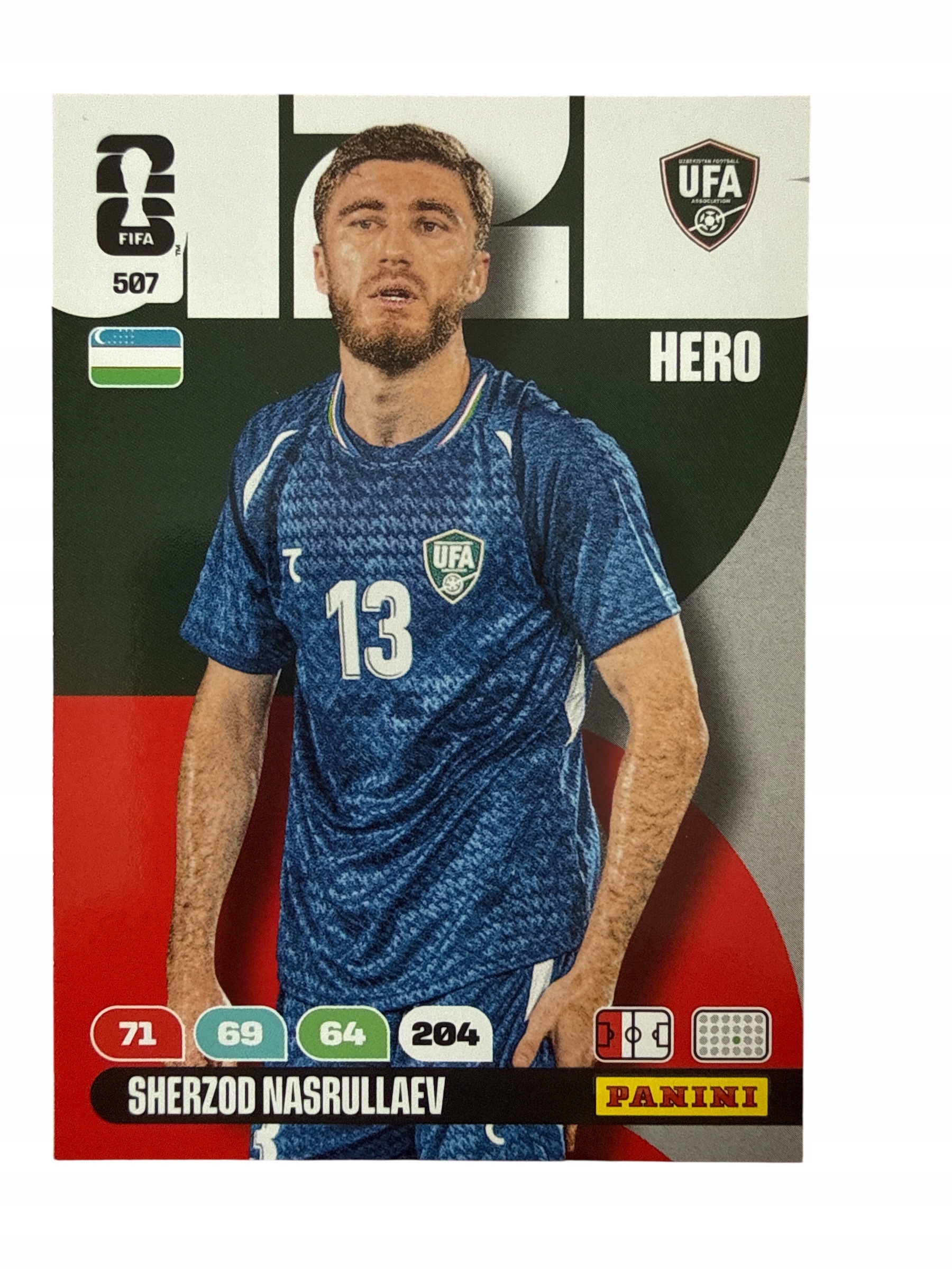 Fifa World Cup America 2026 Panini Uzbekistan 507 Nasrullaev