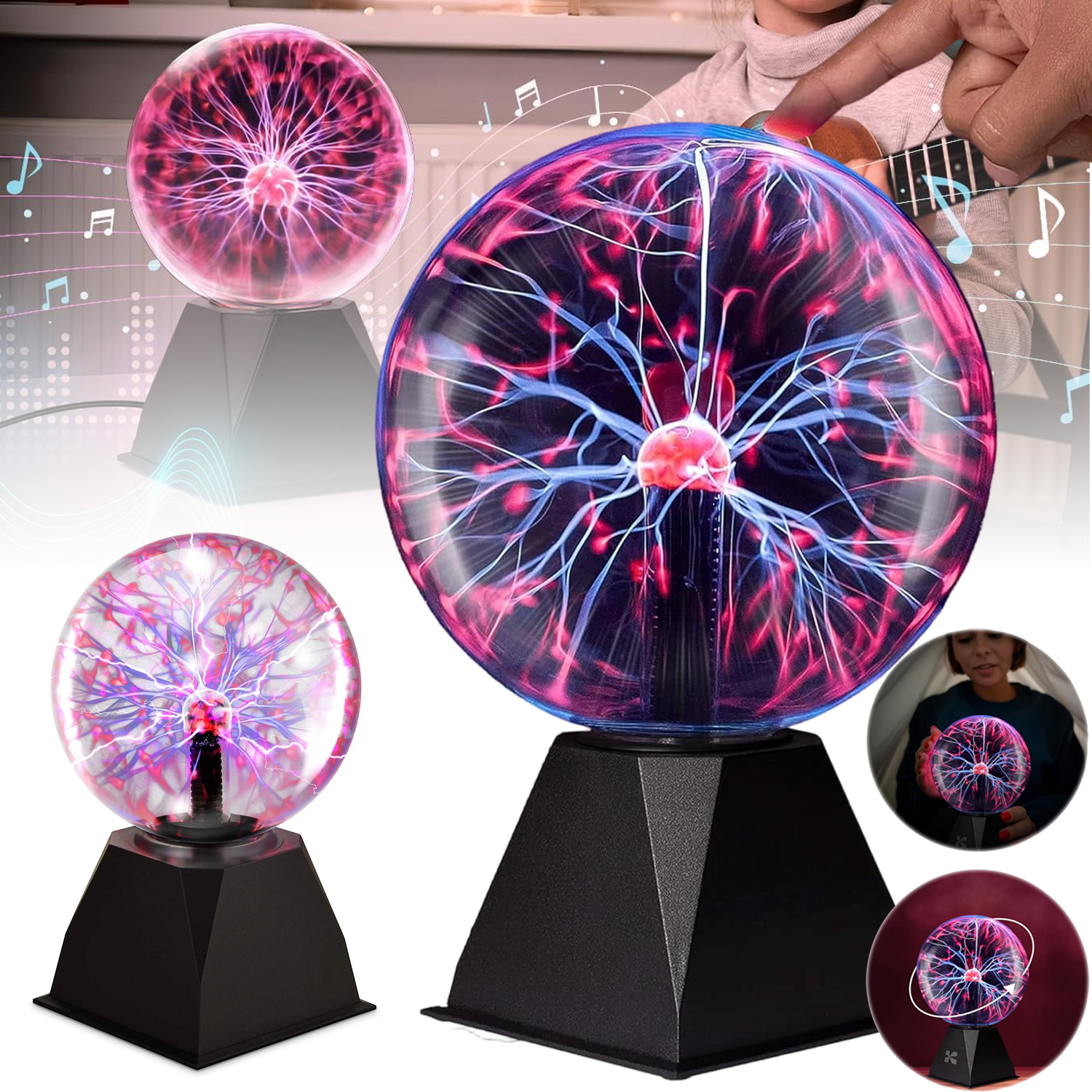 Magická Plazmová Koule Citlivá Na Zvuk A Dotyk, Ideální Dárek