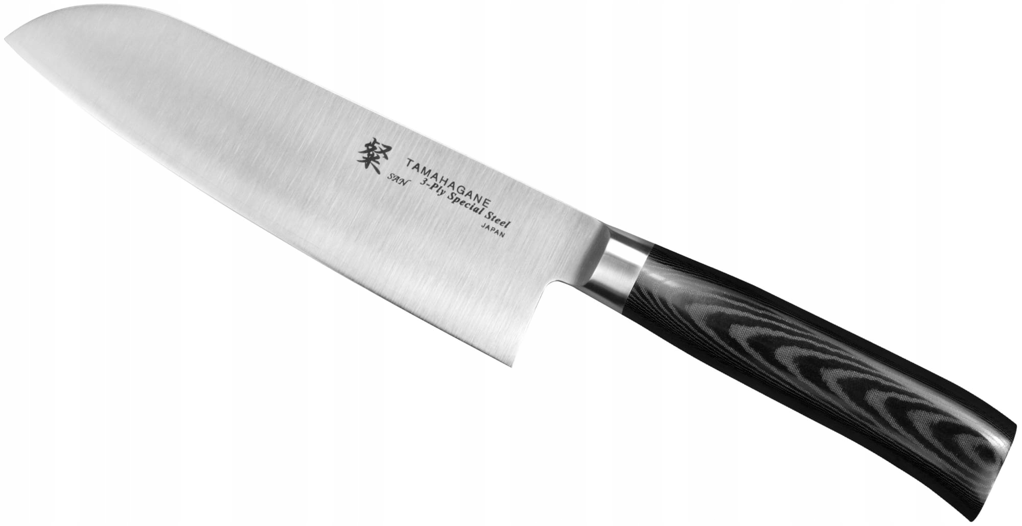 

Nóż Santoku 17,5 cm San Black Tamahagane