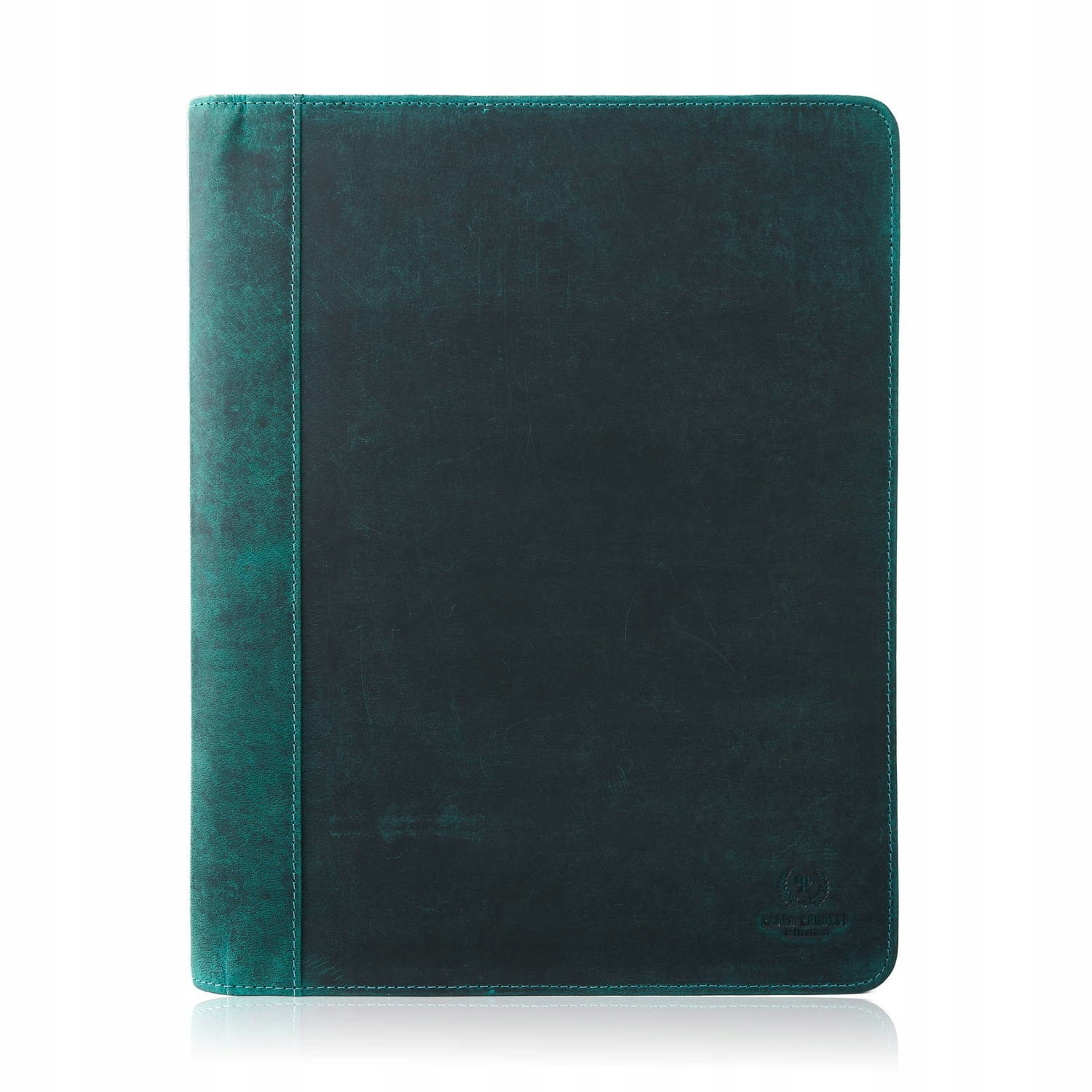 Kožený bivak na dokumenty v zelené vintage barvě pouzdro Paolo Peruzzi