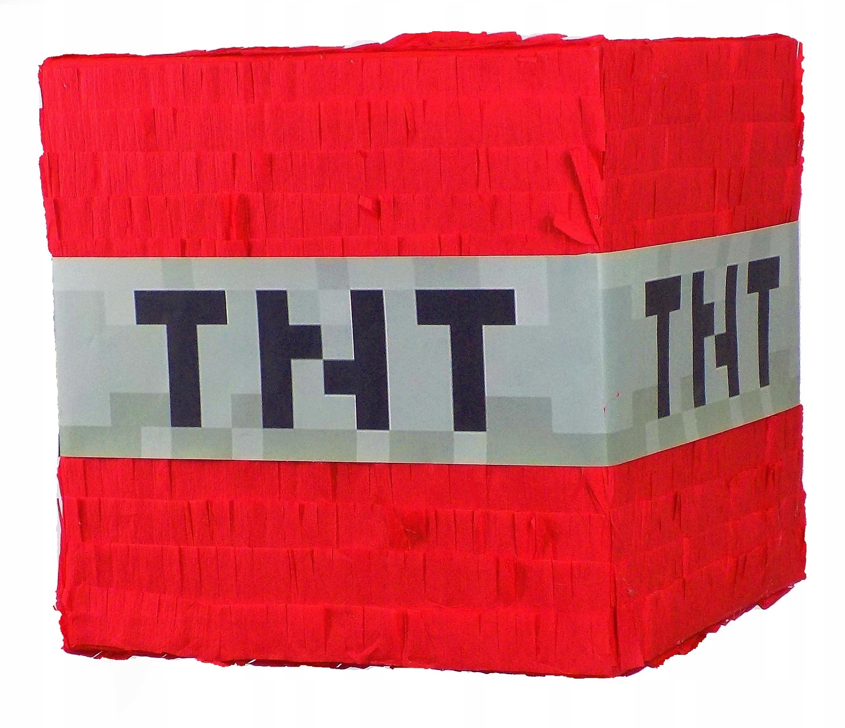 Zestaw PINIATA na urodziny minecraft czerwony TNT + kijek i konfetti 014 Marka inna marka
