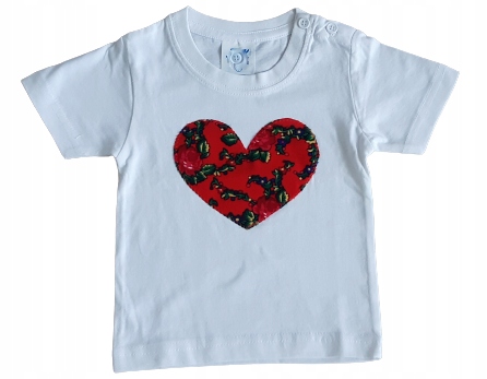 

Bluzka góralska Serce, koszulka Folk Dziecko