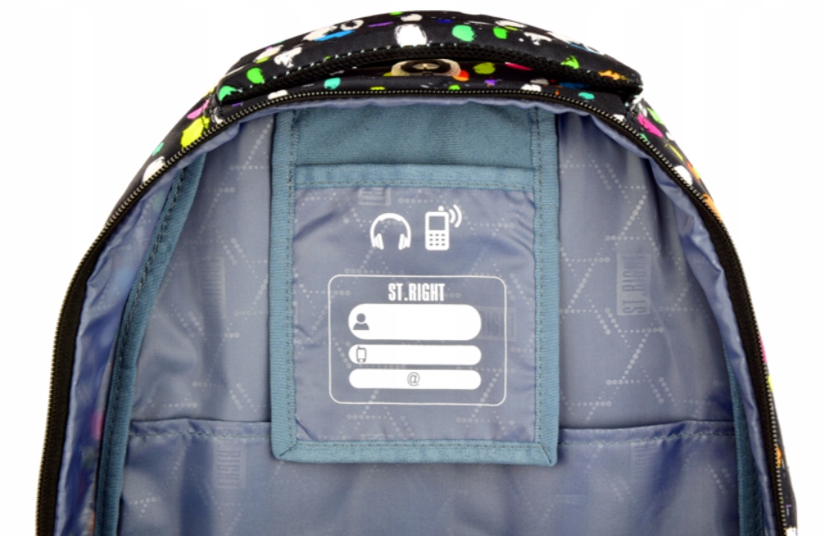 Plecak szkolny Splash ST.RIGHT St.Majewski Typ wielokomorowy