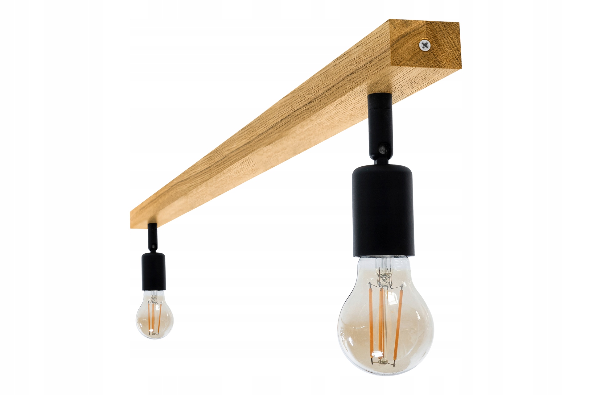 Stropní Svítidlo Závěsná stropní lampa Dub Retro 90x14 cm E27 Pohyblivá Nástěnný