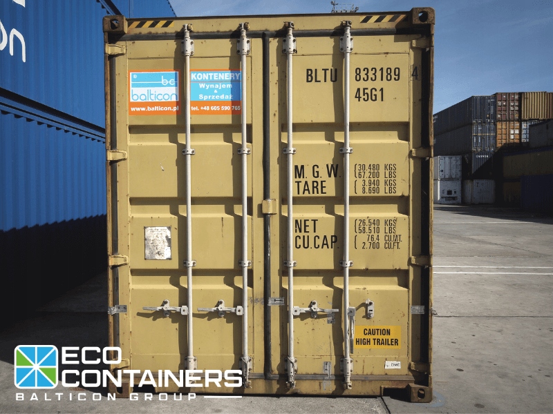 Kontener morski 40DC magazyn używany Długość 12 m