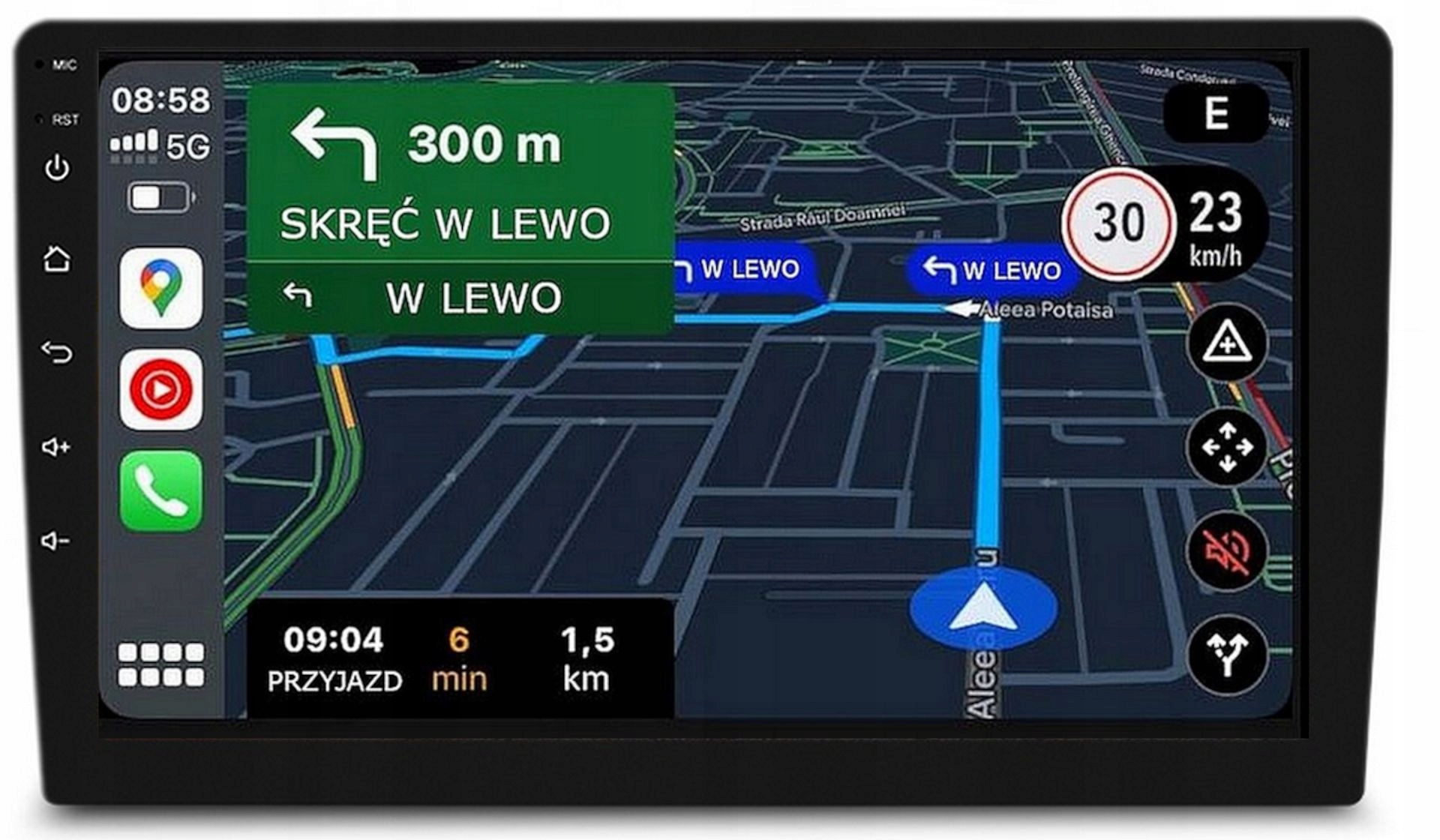 Autorádio Ford Fiesta 2002-2008 Carplay Android-auto Bluetooth