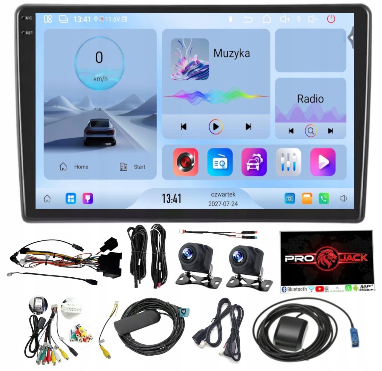 Rádio Navigace Android Auto Citroen C5 2008-2017 Carplay 4GB 64GB Sim